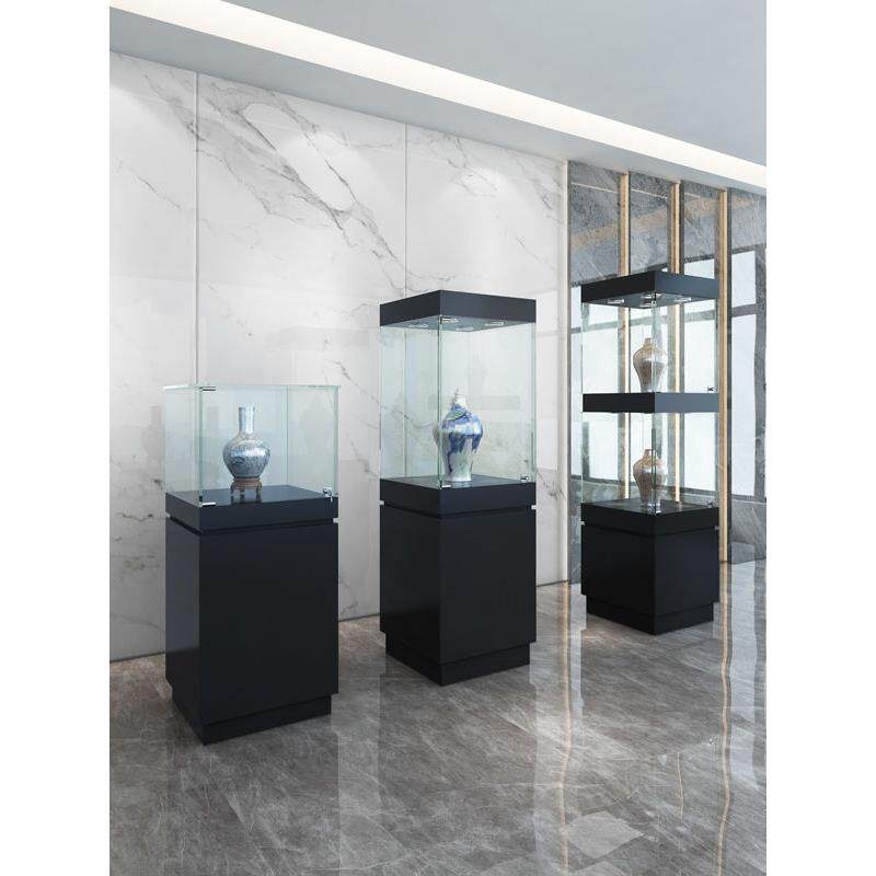 玻璃展示柜木质博物馆古董瓷器文物玉器收藏品柜烤漆展台珠宝柜台