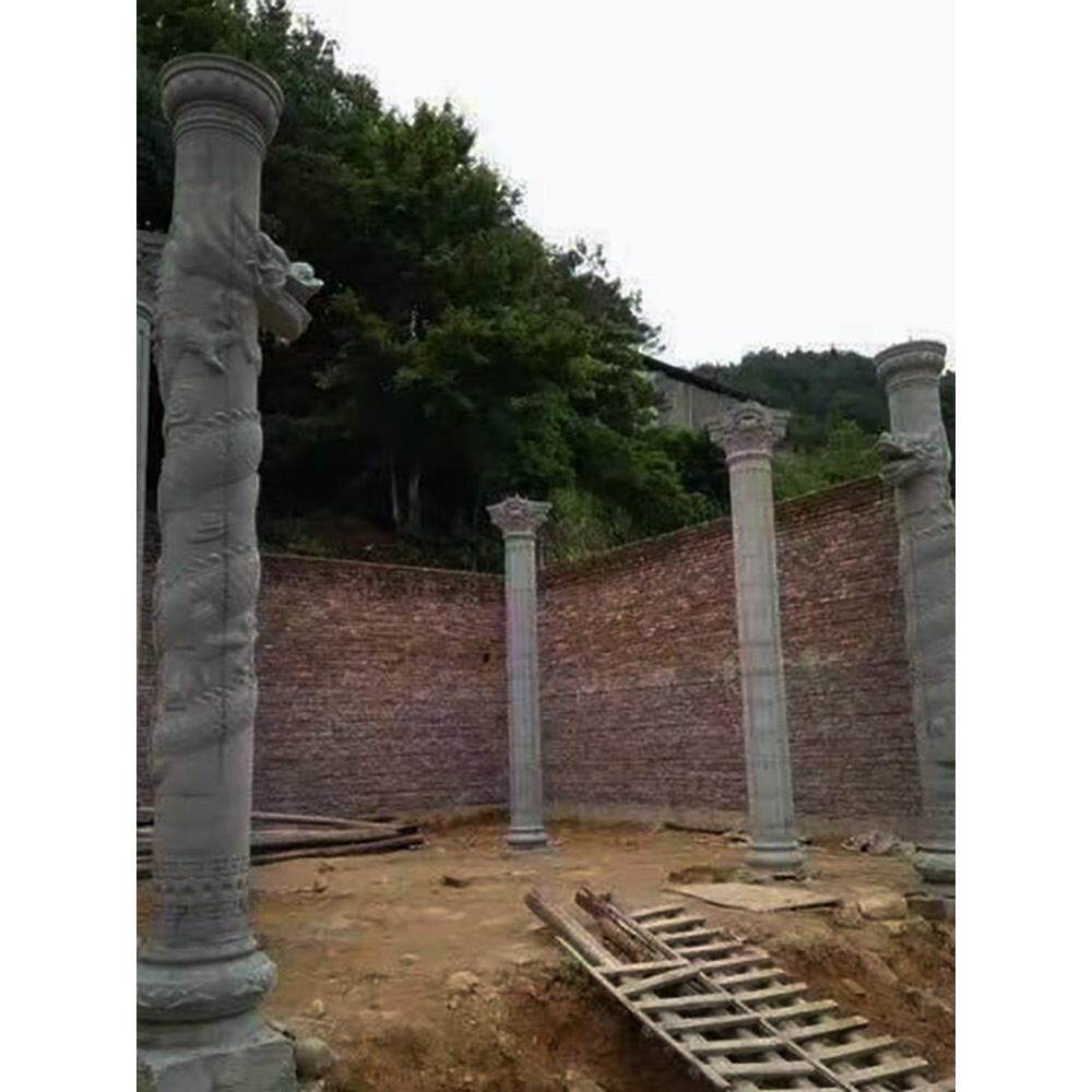龙柱凤柱模具水泥中式罗马柱彷古外墙寺庙大门圆柱子建筑模板模型
