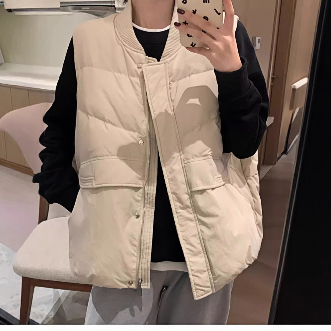 马甲立领女2025新款女冬