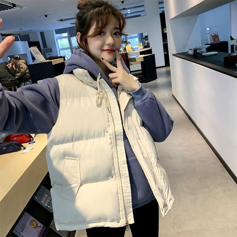 韩版加厚马夹背心面包服