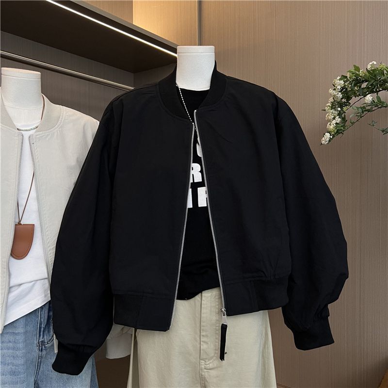 美式棒球服外套女春秋季2