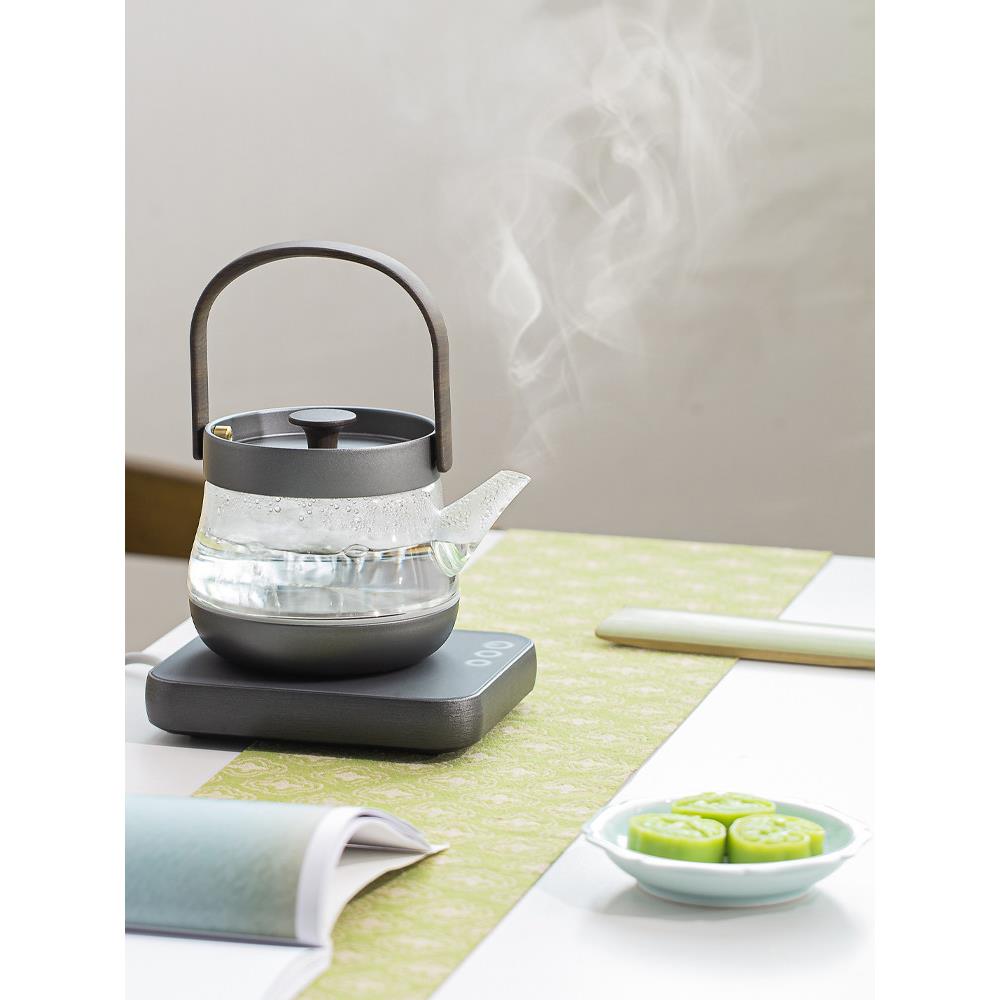 智威玻璃茶壶专用泡茶水壶家用电泡茶一体机纯钛健康水壶泡茶装置