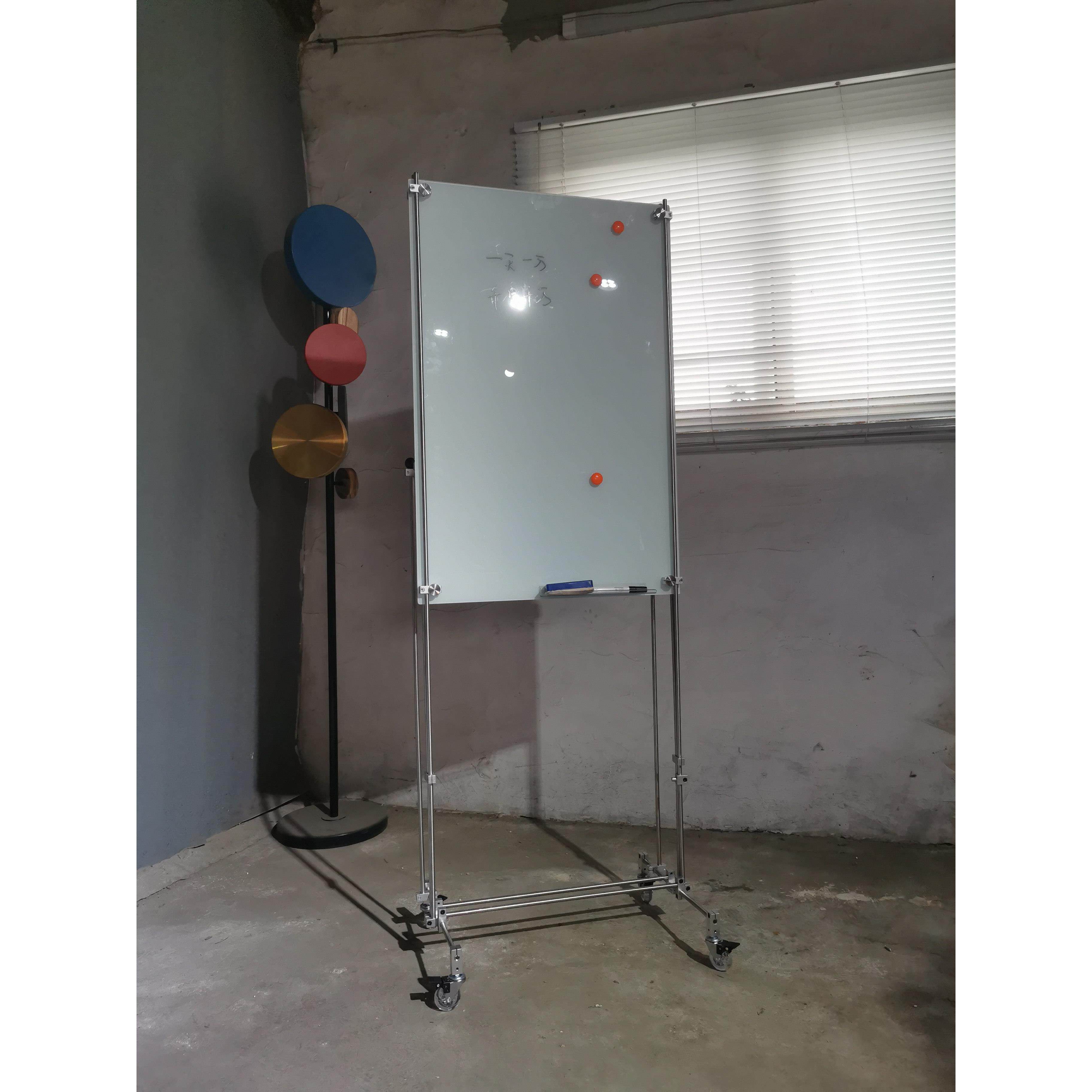 光轴磁性钢化玻璃白板写字培训教学儿童墙面涂鸦展示任务计画 划