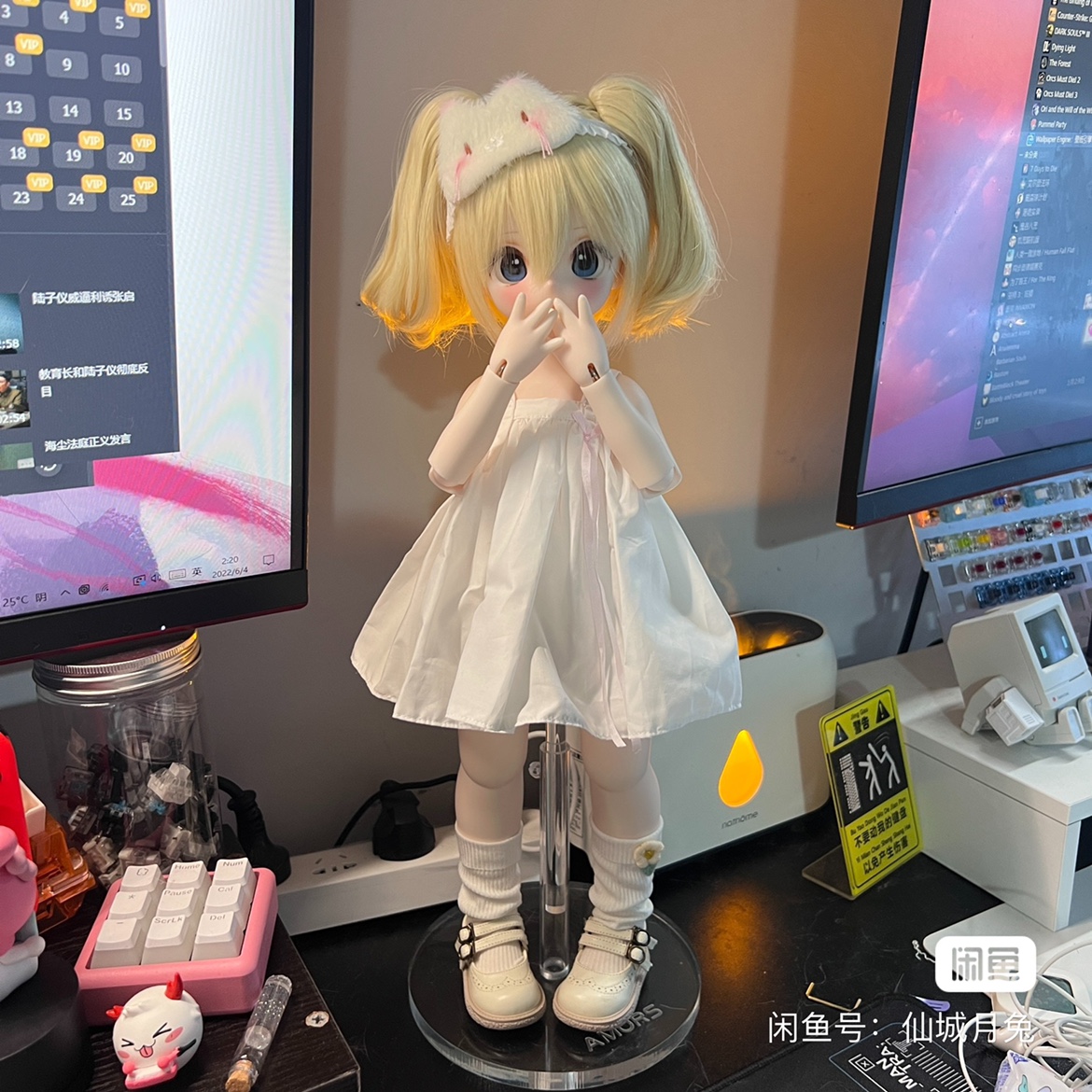 【现货】bjd6分熊妹娃衣点点小兔豆小喵豆分界线尺寸娃衣不含娃