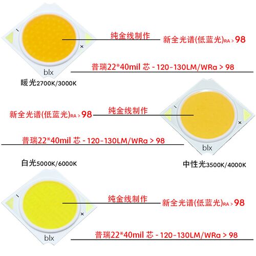 全光谱Ra98显色明装筒灯客厅餐厅过道低蓝光护眼V深防眩明装射灯