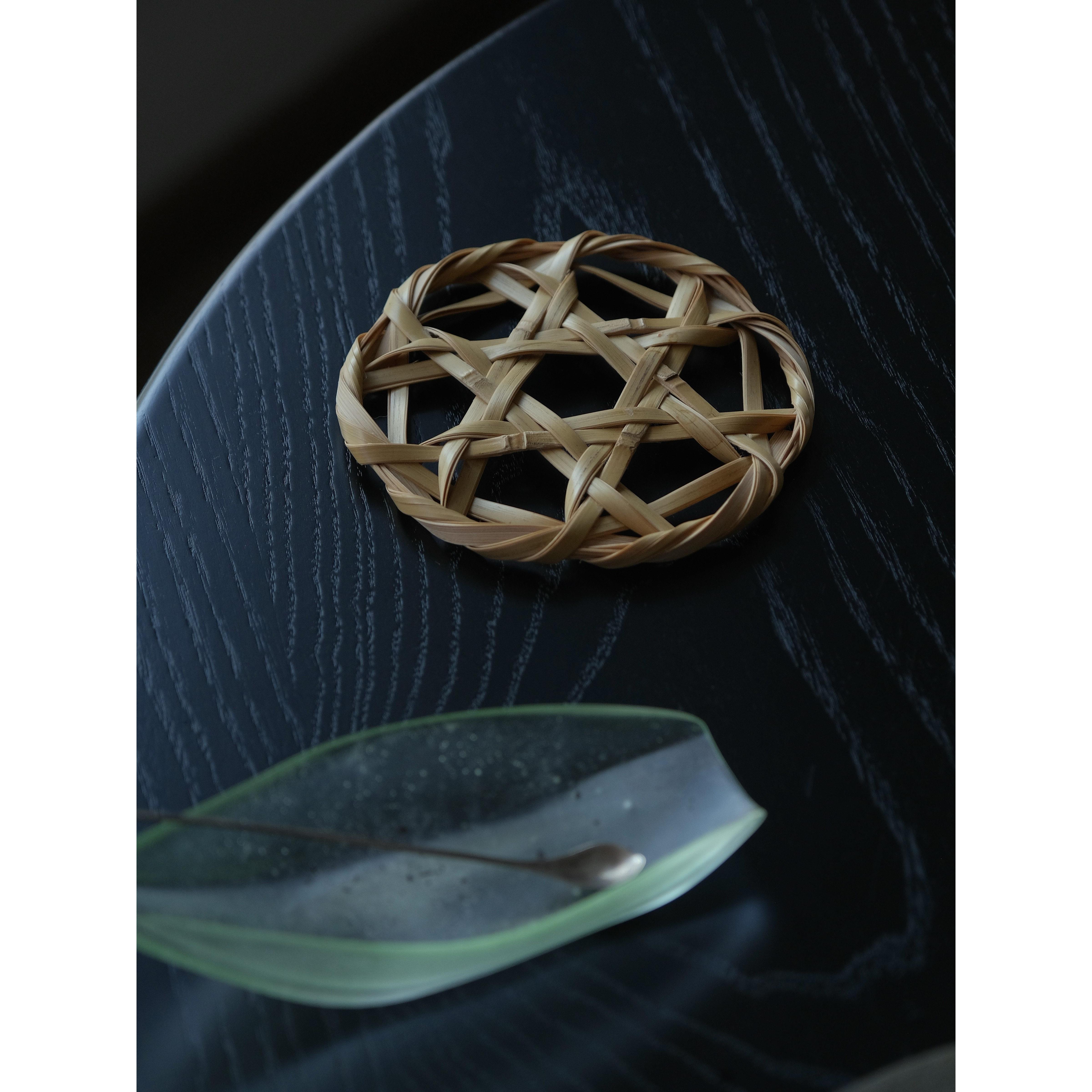 Zhiwuzhu |白竹席新中国风纯手工竹绝缘杯垫壶垫茶道配件