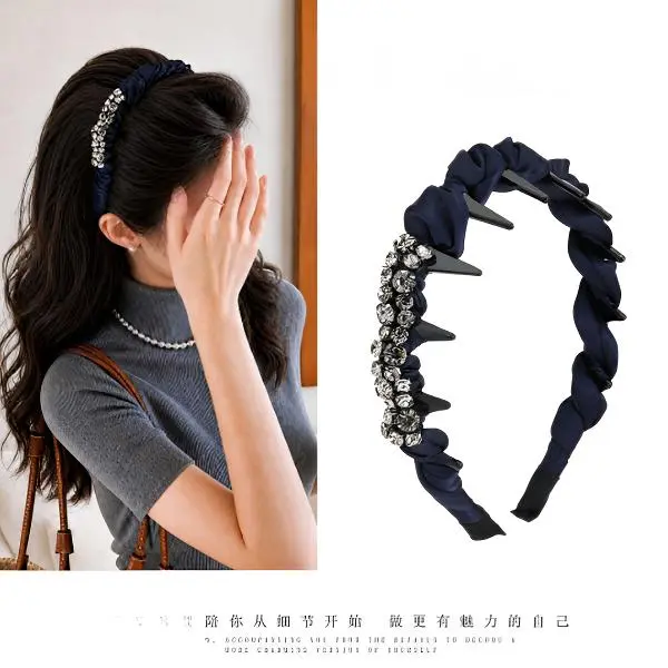 星光璀璨高颅顶发箍轻奢高级感显脸小时尚压发百搭气质ZF
