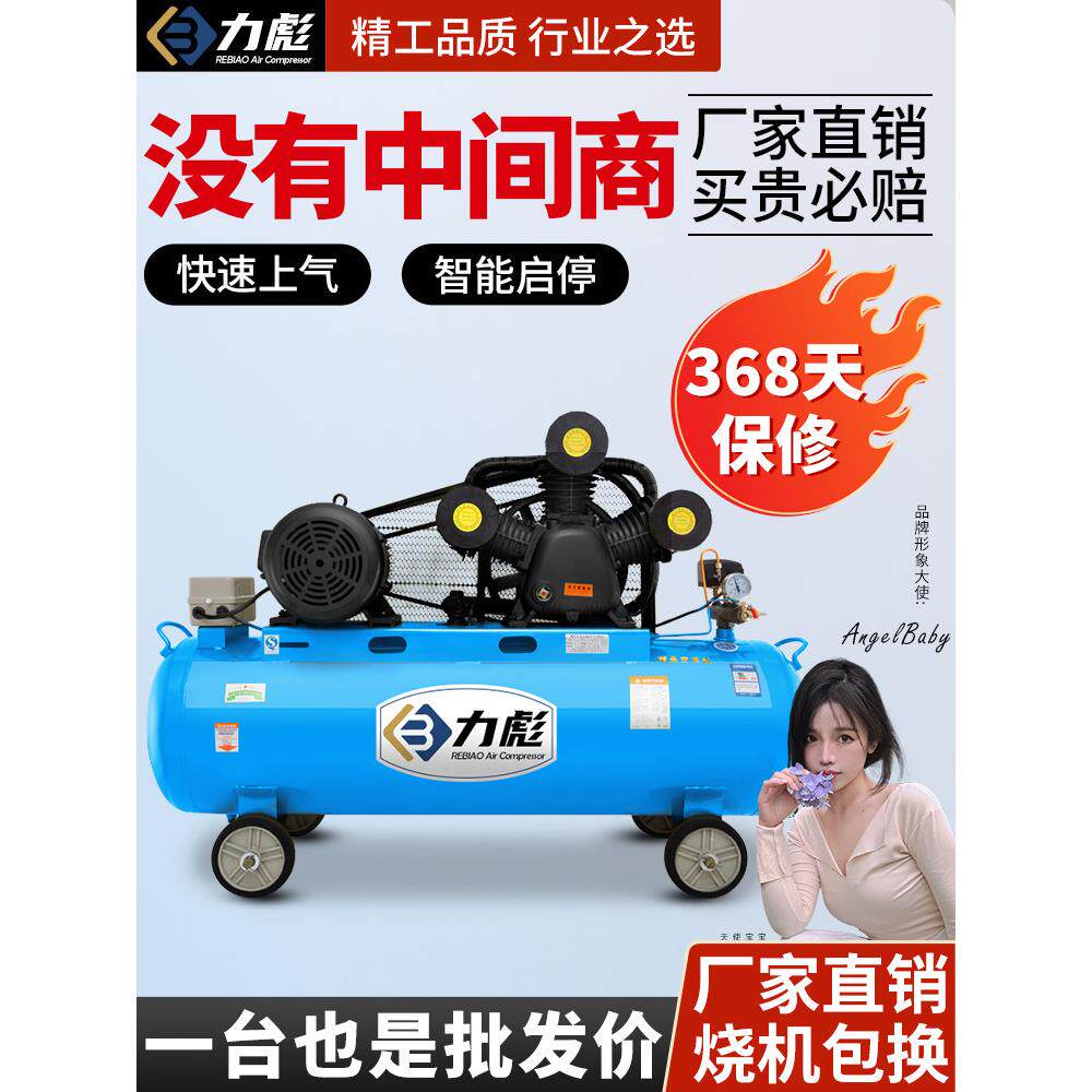 辽空压机380V工业级大型高压气泵汽修喷漆小型空压机220V