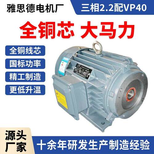 380V电动机YE3款2.2/3/4/5.5/7.5W配VP30/40P1叶片泵电机