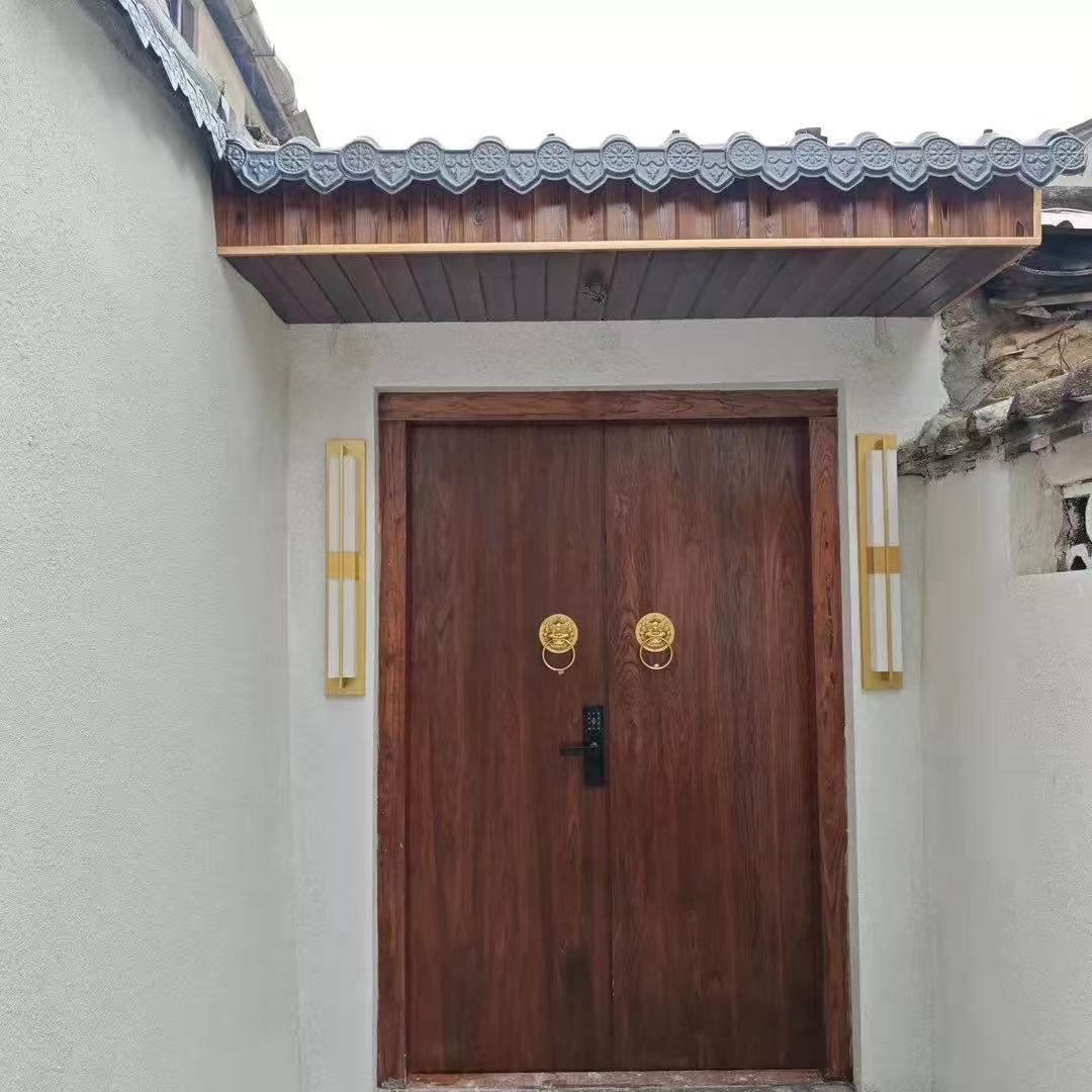实木老榆木大门农村自建房大门别墅大门中式大门新店开业优惠多多