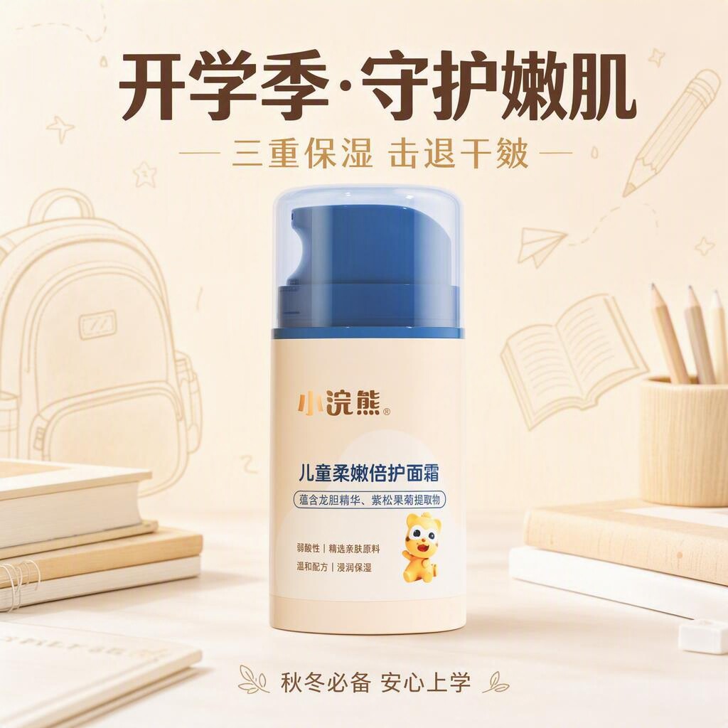 小浣熊儿童秋冬保湿滋润面霜