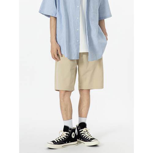 YOKE STUDIO 日系cityboy工装短裤男夏季新款宽松休闲直筒五分裤