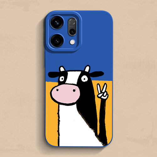 比耶奶牛opporeno15手机壳