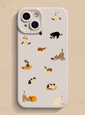 iPhone17手机壳16小众12苹果14Promax新款se3猫狗11个性7/8plus适用Ultra创意13硅胶mini高级15保护套xr男女2