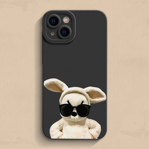 苹果17墨镜兔创意手机壳