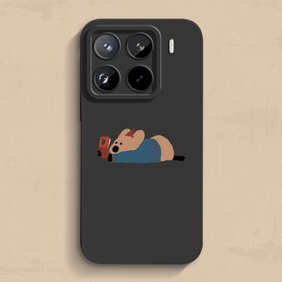 turbo男女款 红米ultra软15青春硅胶至尊版 14保护套13超薄2 K80s新款 趴着小狗小米17promax手机壳note14pro个性