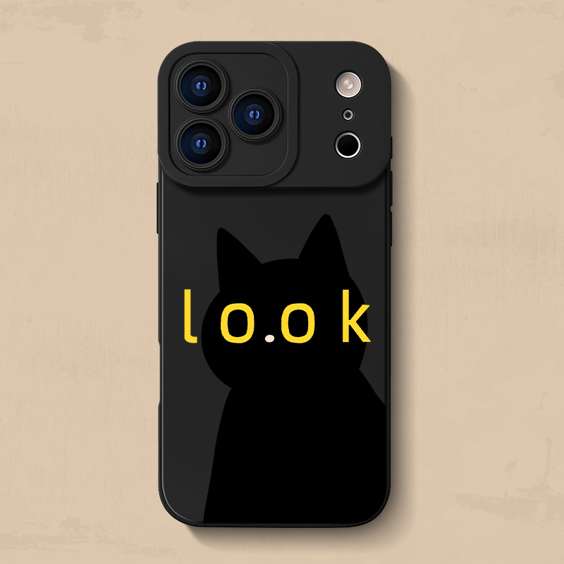 Look黑猫iPhone17手机壳