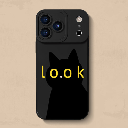 Look黑猫iPhone17手机壳