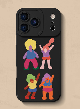 跳舞iphone17手机壳苹果14promax保护15套12pro硅胶13苹果11防摔xs全包x软壳8plus可爱卡通se个性16适用Ultra