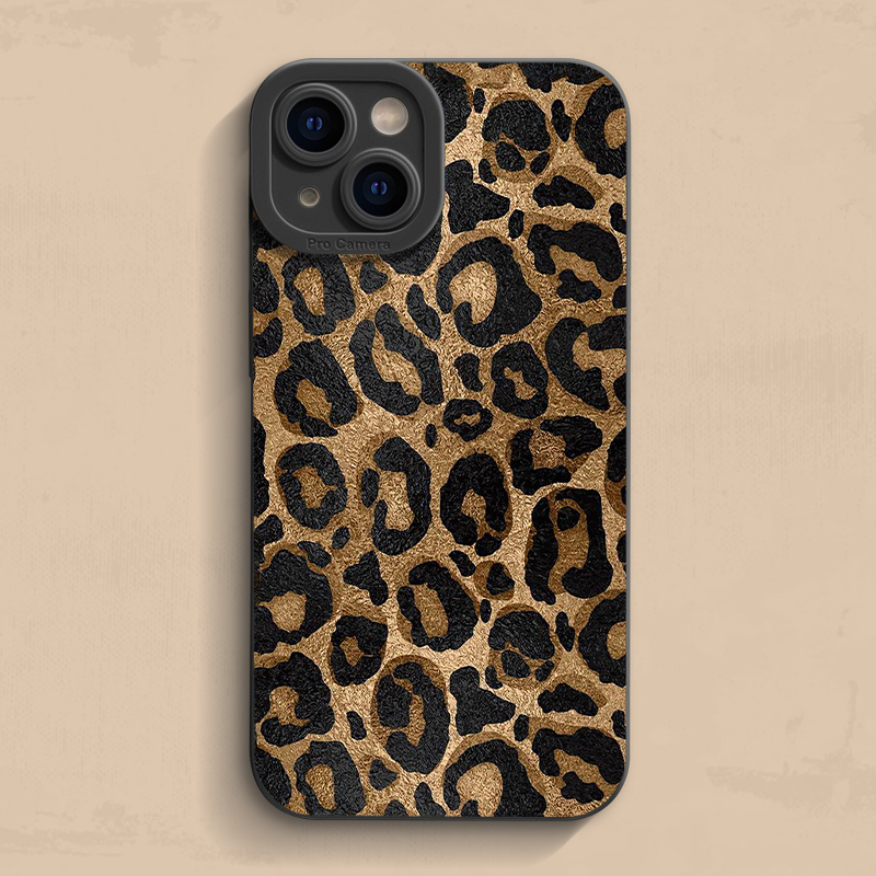 豹纹iPhone17手机壳软保护套