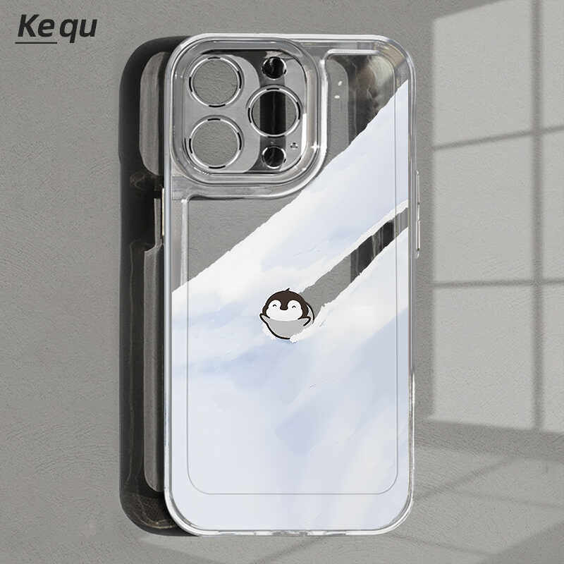 滑雪企鹅iPhone16手机壳