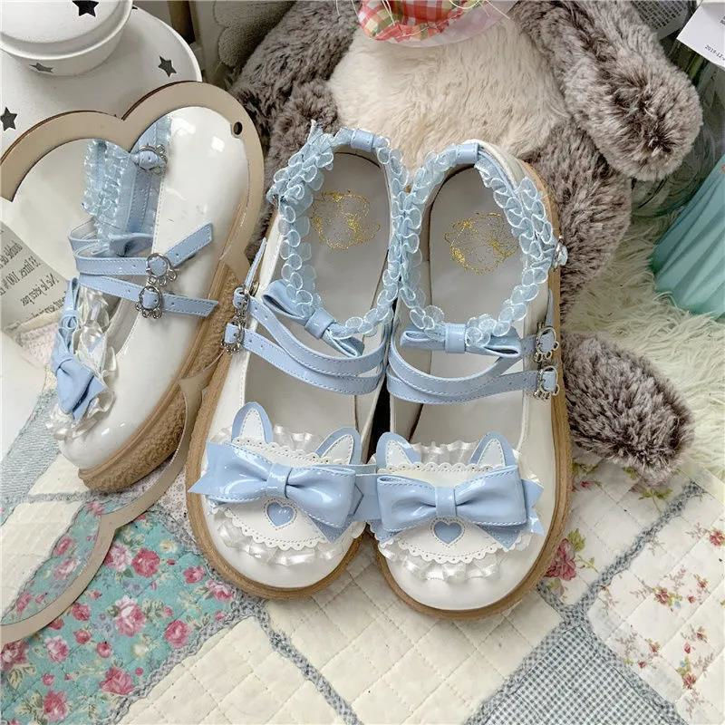 春季配裙子洛丽塔软妹可爱百搭公主鞋Lolita日系平底LO鞋JK小皮鞋