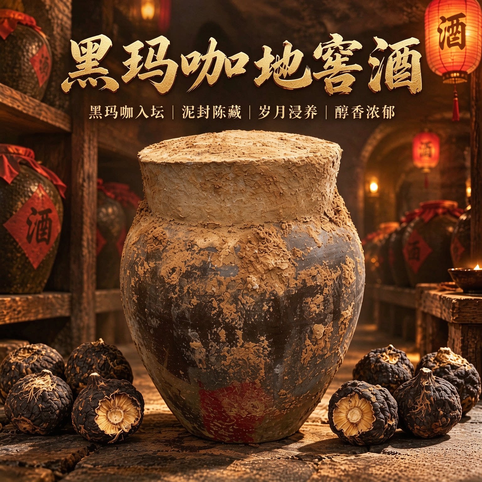 韶关翁源黑玛咖地窖酒十斤40度养生补酒纯粮食滋补男人药材泡酒