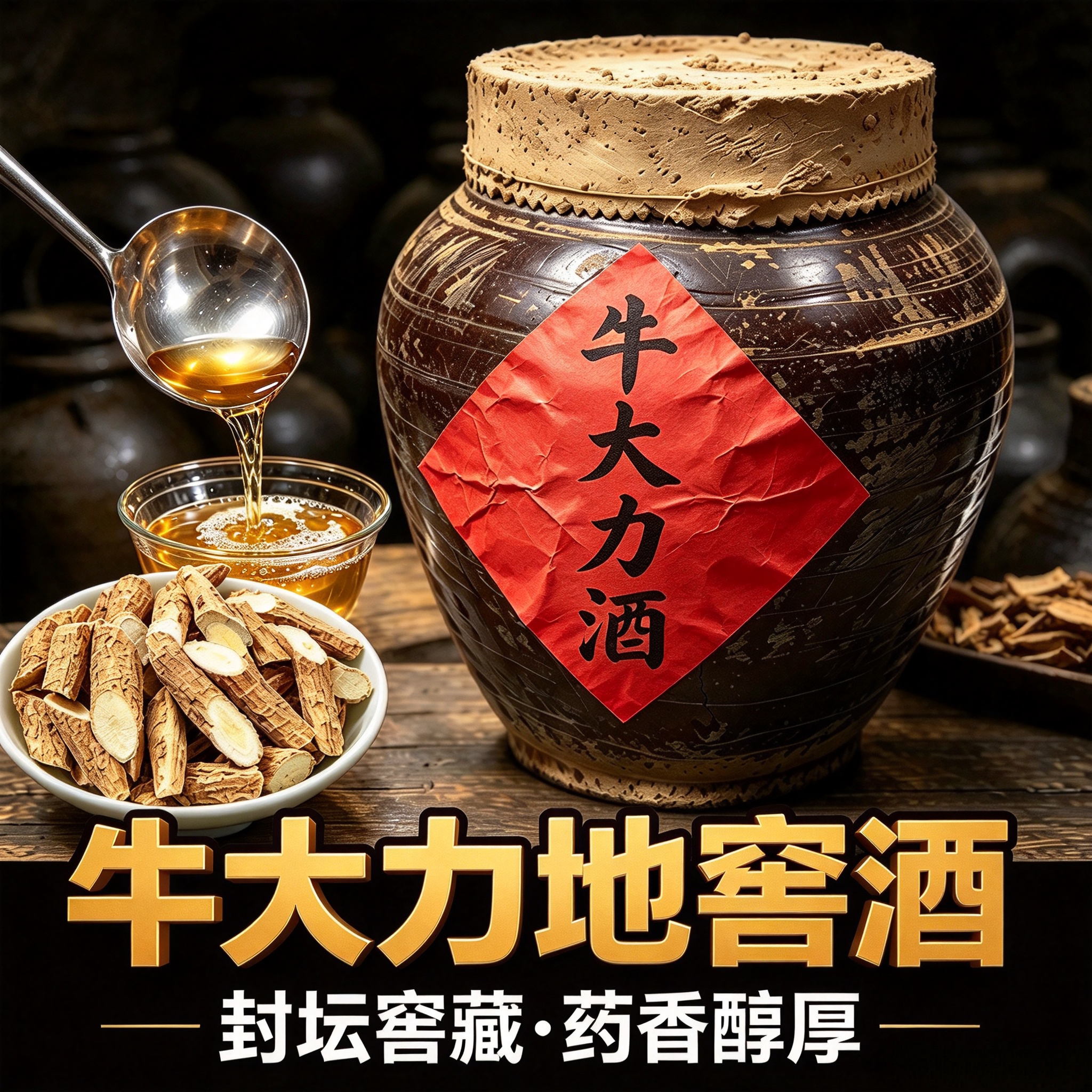 牛大力地窖酒10斤40度浸泡酒露酒