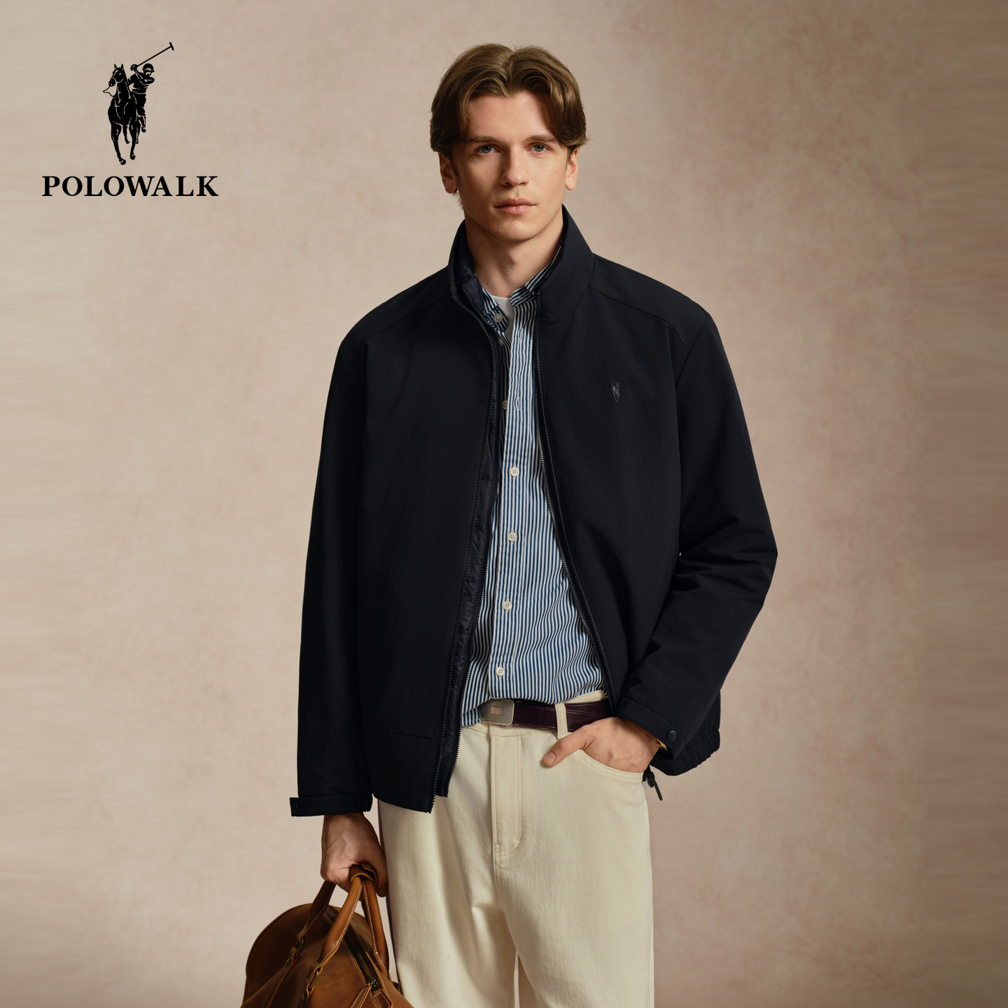 【90鸭绒】POLOWALK男式羽绒服装2026冬季新品一件多穿立领外套