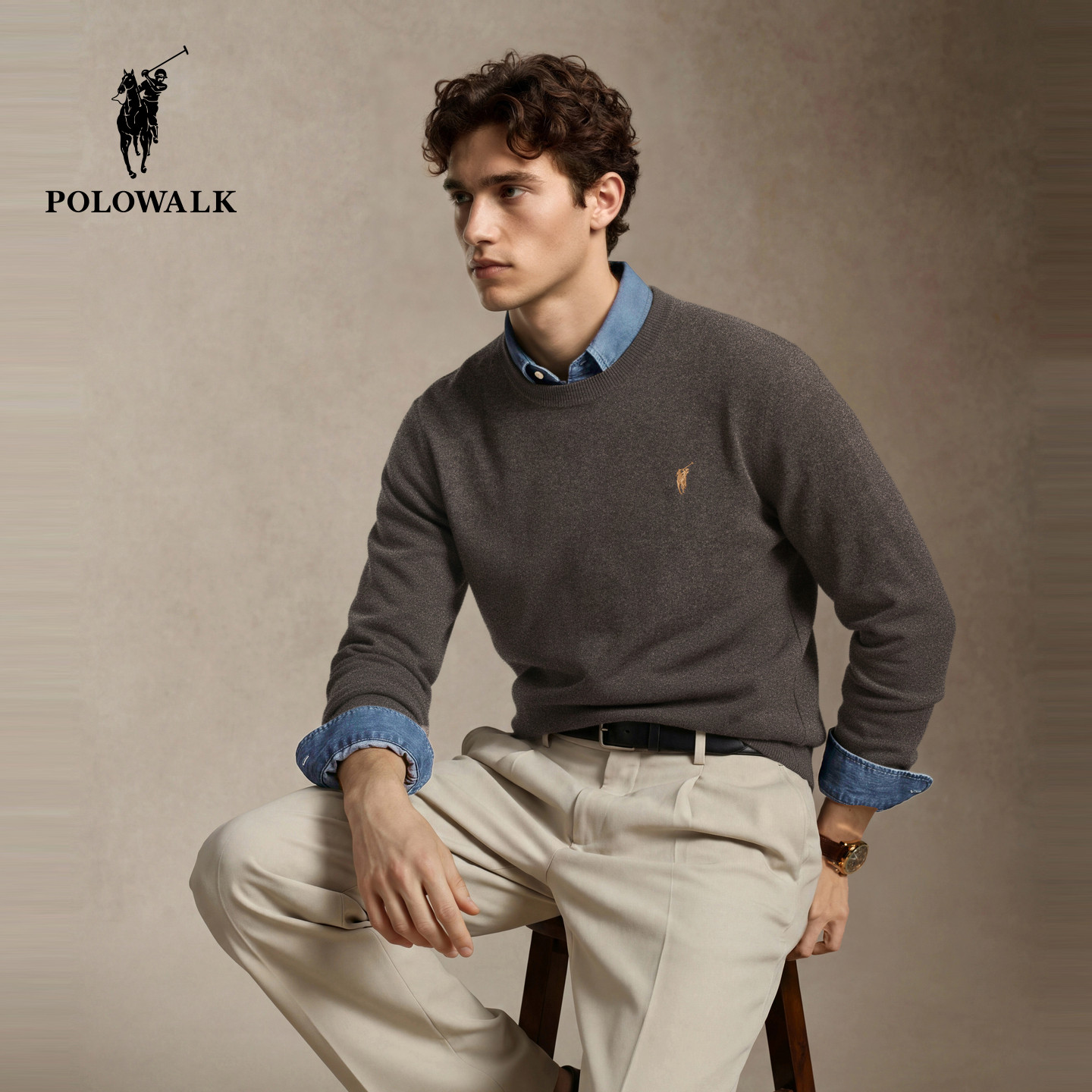 POLOWALK男装秋冬新品羊毛衫