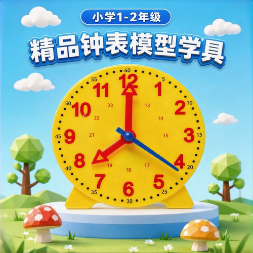 澍澍糖钟表模型认识时间