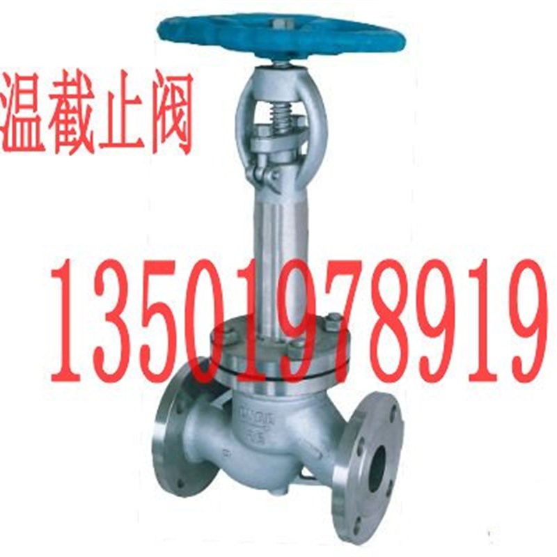 上海阀门DJ41 DJ61-16-25-40-64-100P法兰低温截止阀DN100 150 80