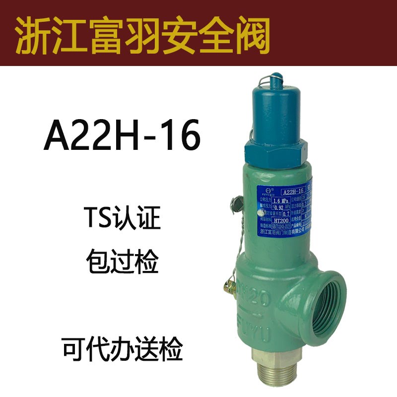 氧气安全阀A22H-16C 全启式弹簧压力阀压力阀泄压阀 专用脱脂富羽