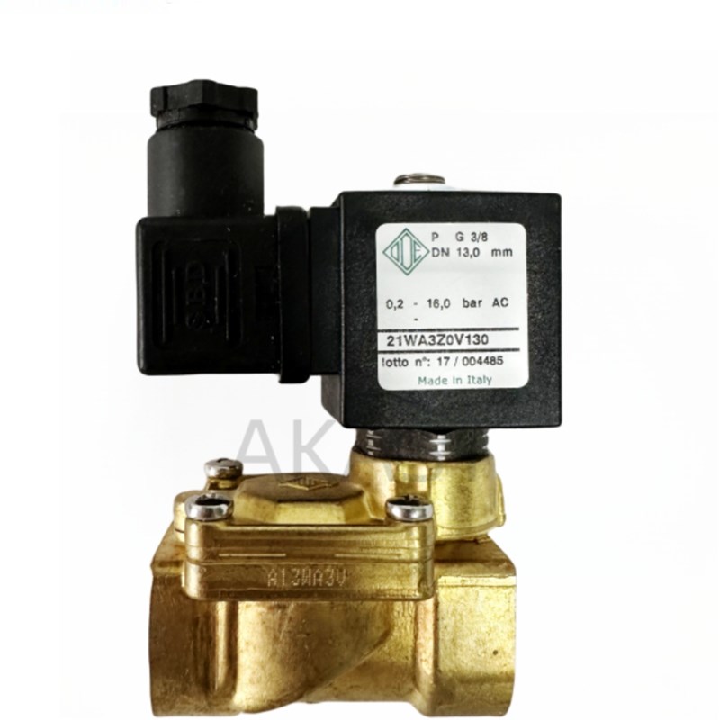 意大利ODE电磁阀常开21WA3Z0V130 G3/8富达空压机放气电磁阀