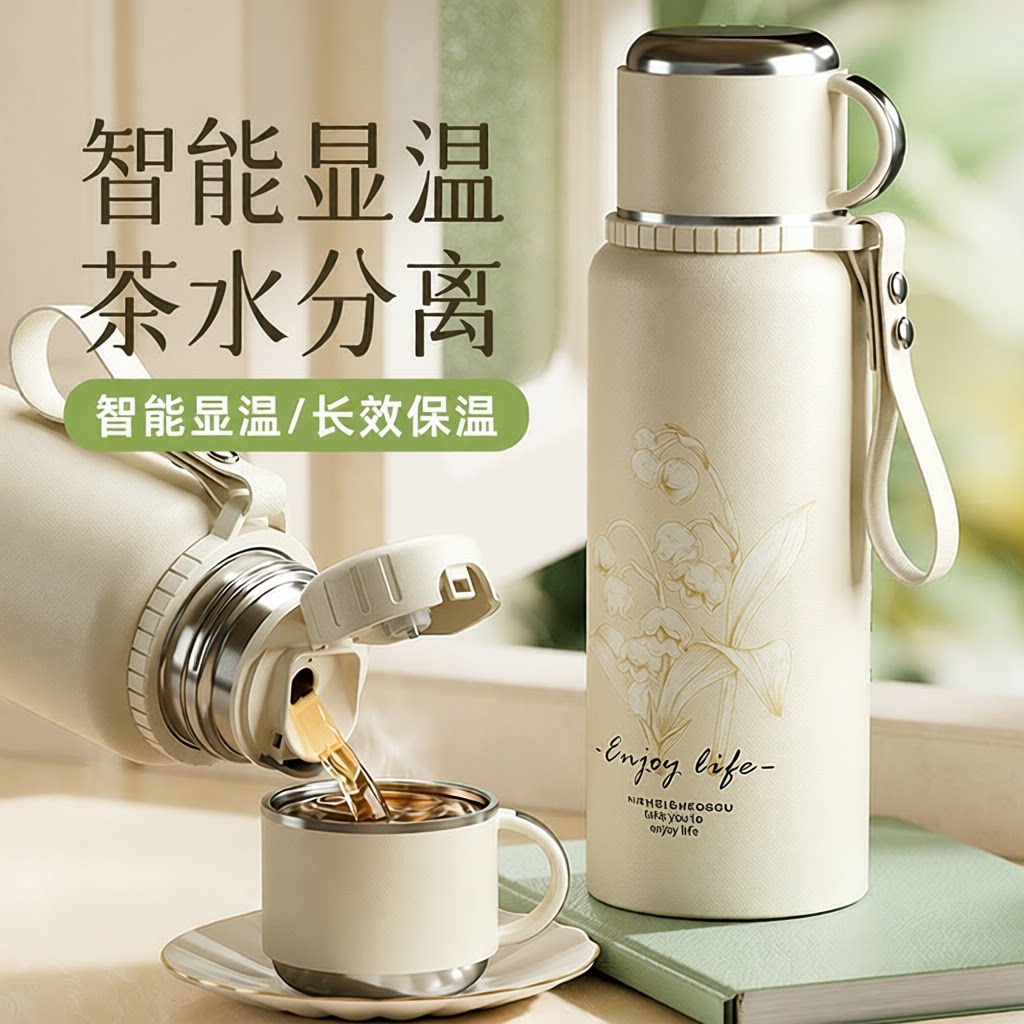 水分离泡茶杯新款大号保温壶杯子