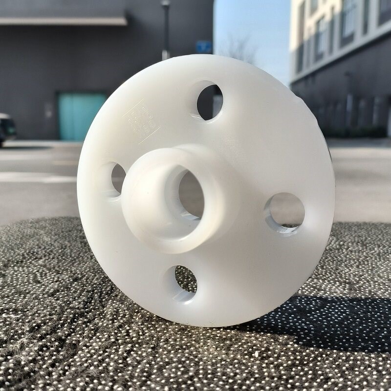 PVDF一体法兰承插耐高温化工管子对焊法兰片配件热熔单片式法兰盘