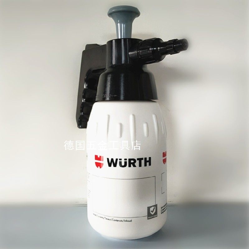 WURTH伍尔特气压式喷雾罐耐油耐酸碱 汽车清洁专用喷壶可替换密封