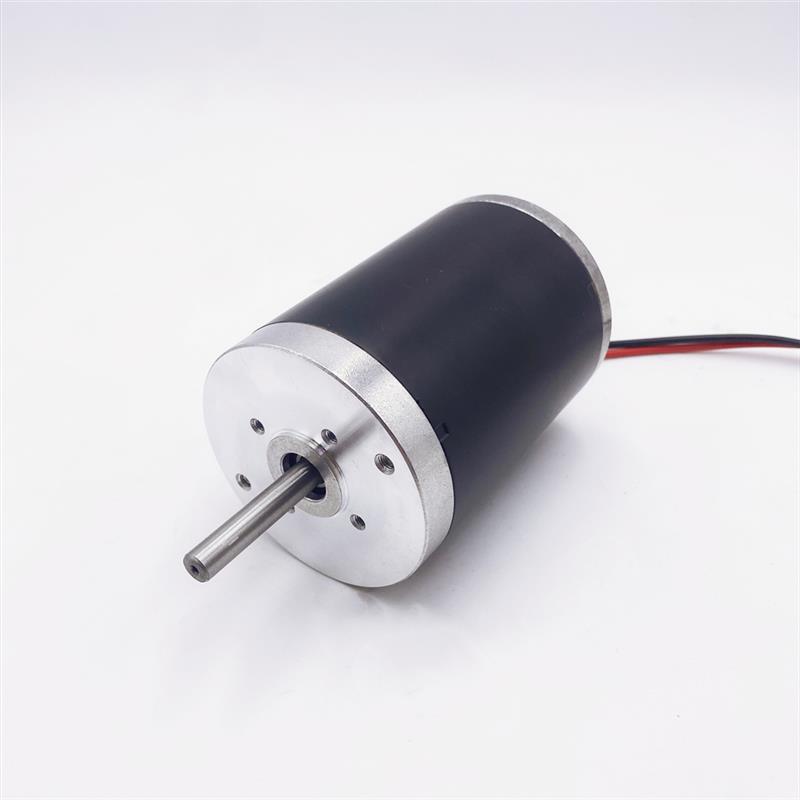 12V 24V  75mm外径  直流有刷电机 75ZY 圆轴