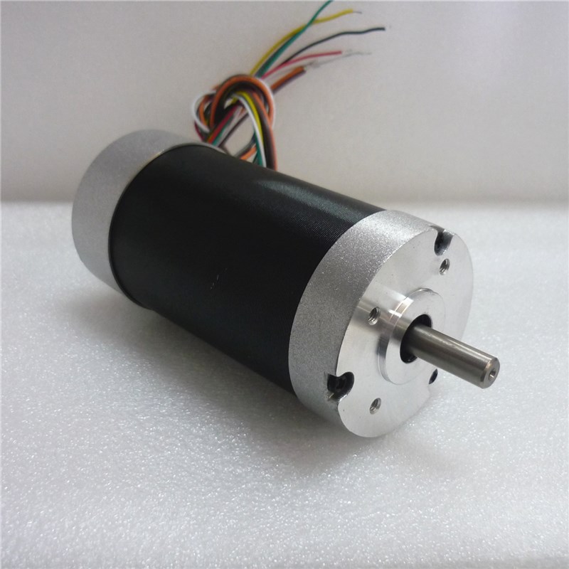 12V-48V 2000-8000转8圆轴57mm外径114mm长直流无刷电机57BL04