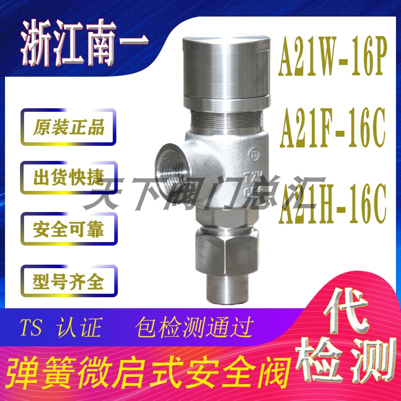 浙江南一A21H-16C A21W-25C A21W-40P泄压阀弹簧式封闭式安全阀图片