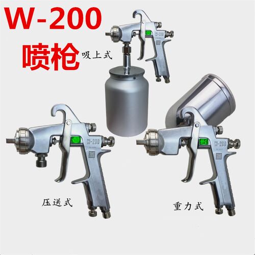 原装日本技术W-200手动喷枪W200喷枪W200汽车家具高雾化喷枪
