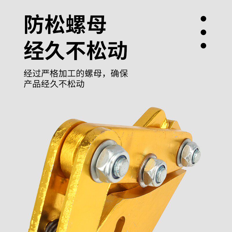 力拓中用电缆绝缘导线拉紧线器夹头铝镁合金钢绞夹线钉线夹线电工