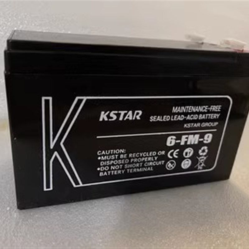 KSTAR科士达蓄电池12V9AH 6-FM-9 铅酸免维护蓄电池 UPS/EPS/应急