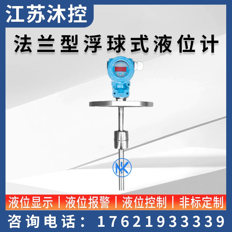 浮球液位变送器磁浮子传感器 插入式磁性干簧管浮球液位计 4-20mA
