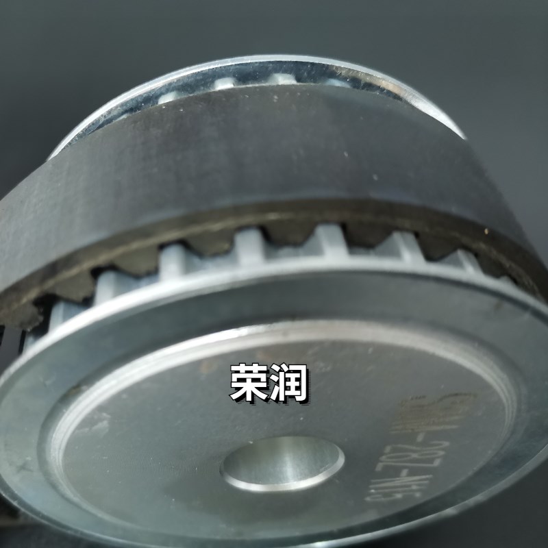 同步轮同步带轮 铝合金 45号钢 铁发黑 挡边内孔键槽5M 8M定制轮
