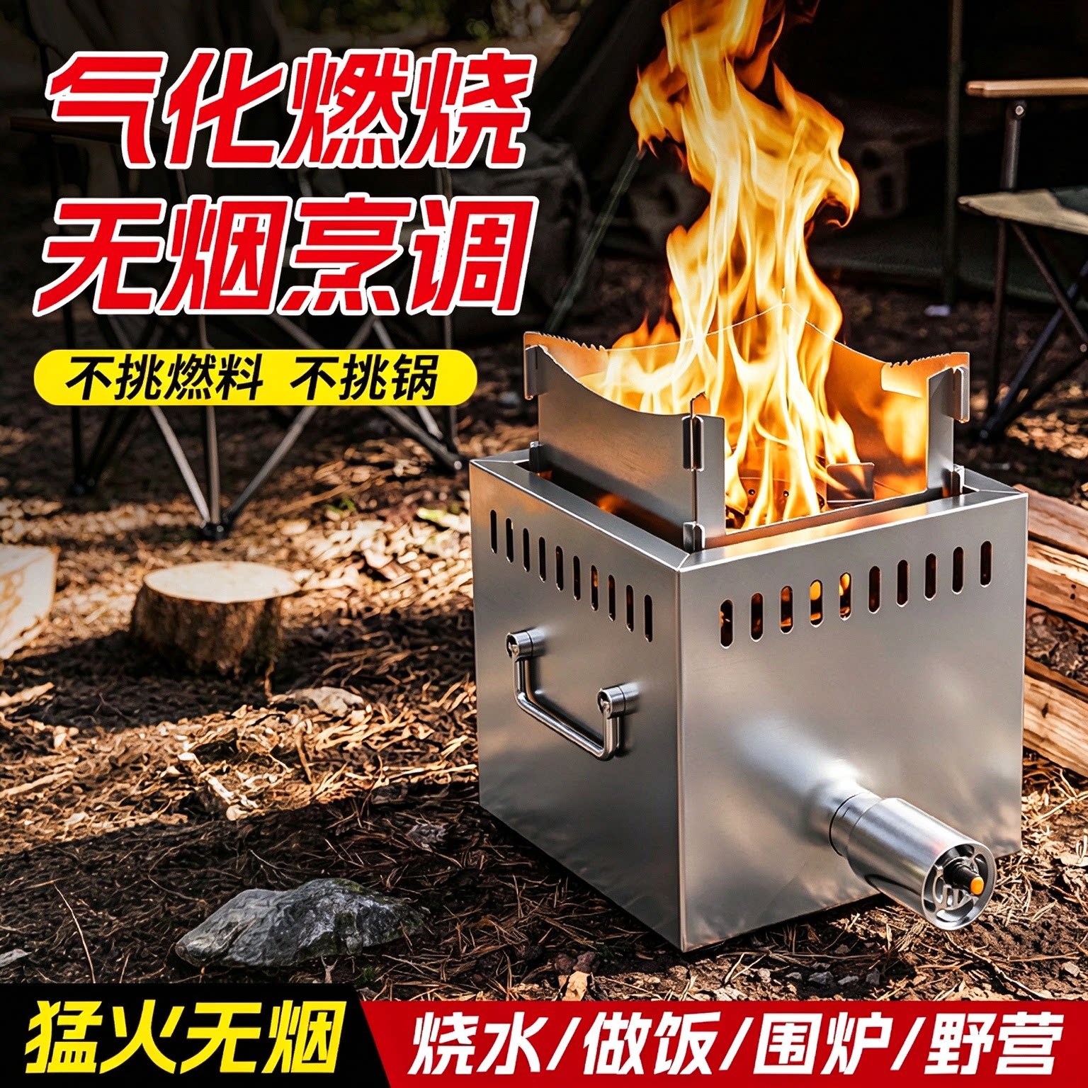 【热销N0.1】新款无烟气化炉