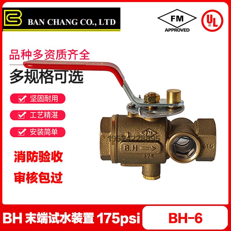 BH-6末端试水装置带视窗175PSI泰科TYCO试水阀FM UL认证DN25-DN50