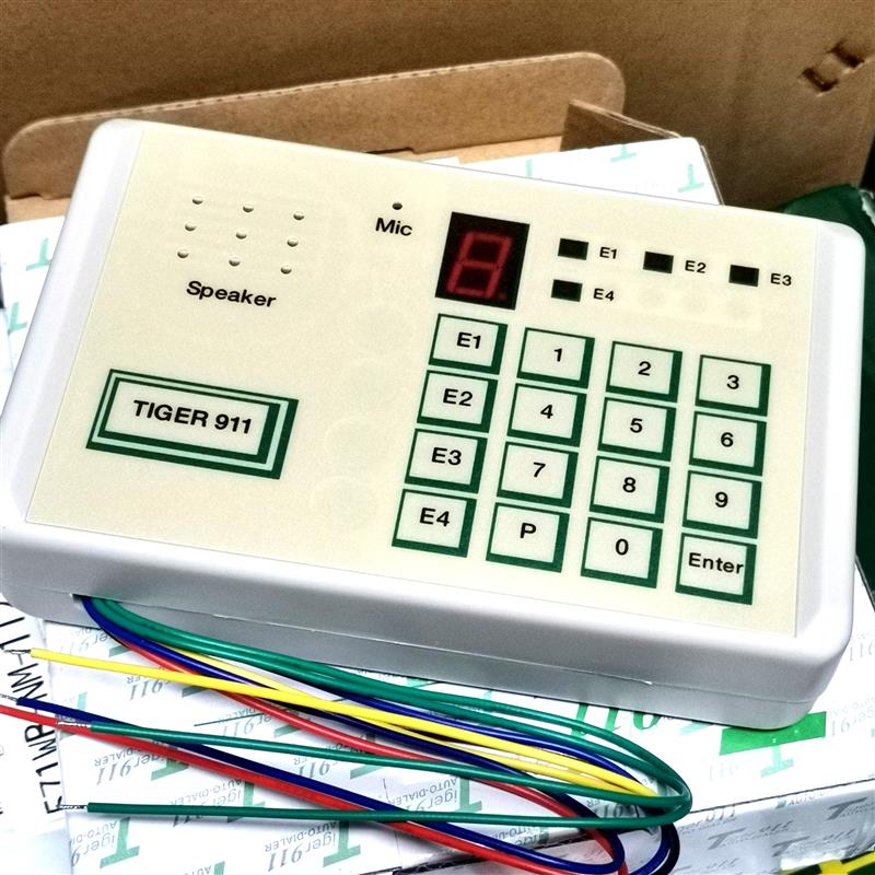 TIGER911拨号器 配CK236/CK238/CK2316有线报警主机911语音拨号器
