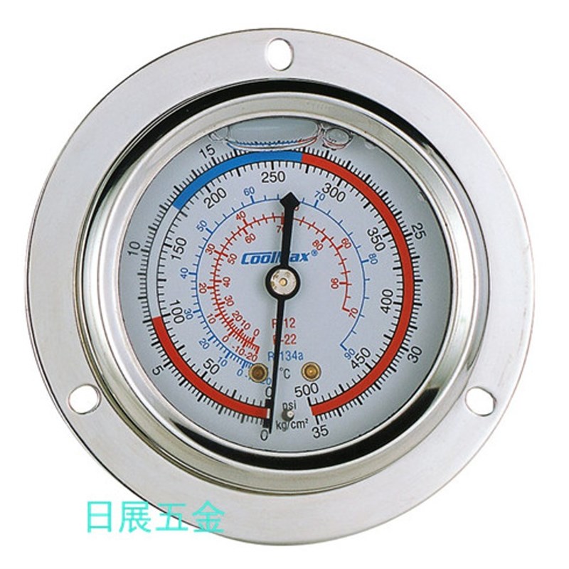 台湾格美CM-350-FRG-0/R22&R410埋入式高/低压压力表机组油表