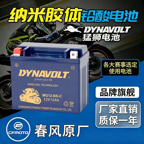 猛狮摩托车通用春风650NK电瓶